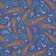 Blue and Chocolate Paisley