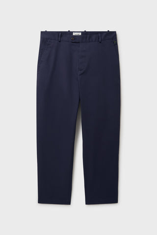 Lightweight Twill Blue Flat Front Trouser