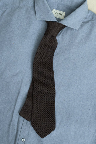 Recycled Denim Indigo Cut Away Shirt