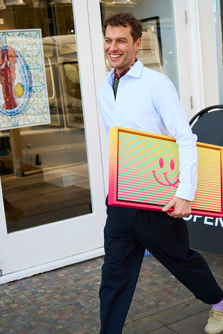 Recycled Oxford Cloth Cotton Sky New Cut Away Popover Shirt