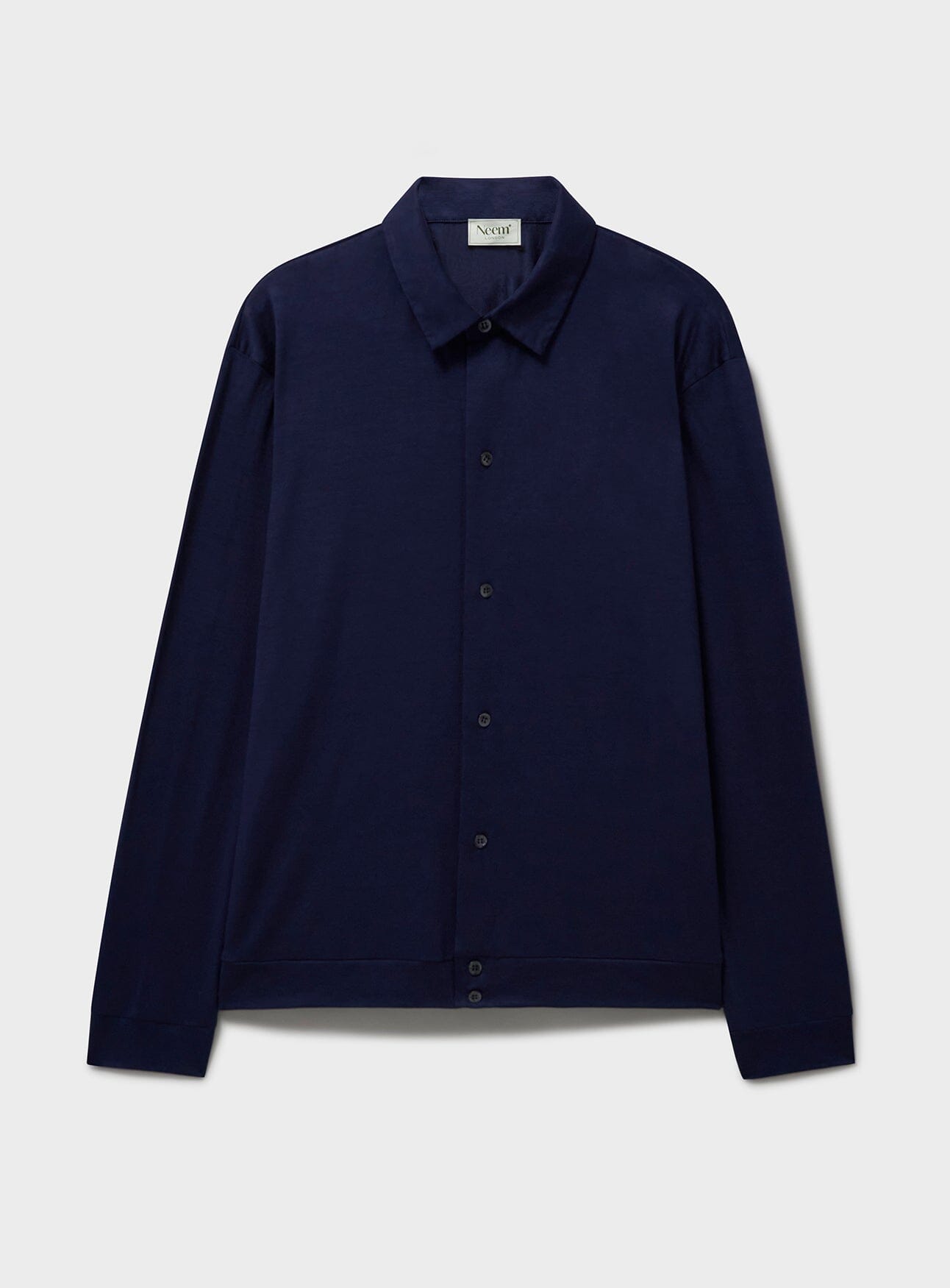ZQ Merino Wool Steel Super 120s Jersey Overshirt