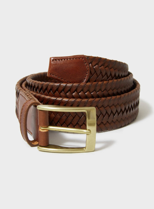 Recycled Leather Brown Belt belts Neem London 