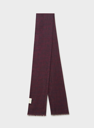 Biodegradable Italian Tencel Burgundy Plain Neck Scarf