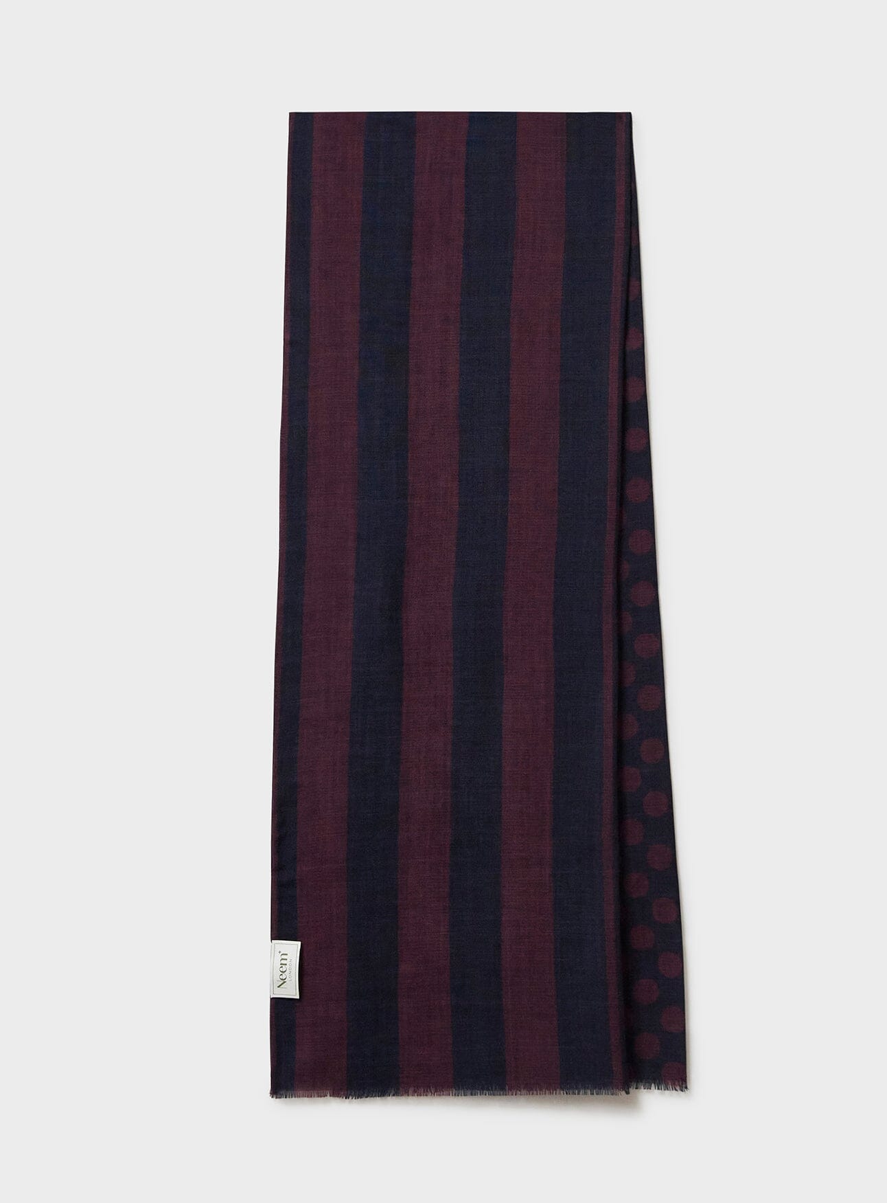 Neem London Recycled Double Faced Wool Scarf