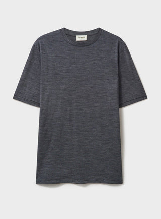 ZQ Merino Wool Jersey Charcoal Stripe T-Shirt T-Shirts Neem London 