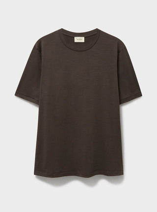 ZQ Merino Wool Jersey Chocolate T-Shirt T-Shirts Neem London 