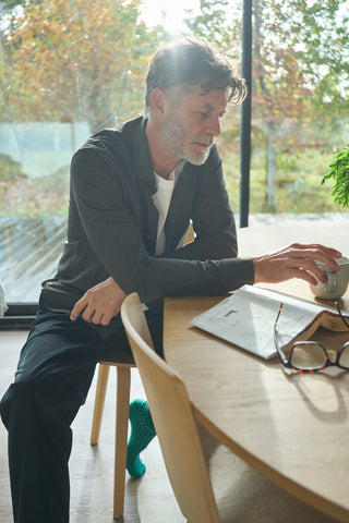 Recycled Italian Chocolate Cut Away Comfort Shirt