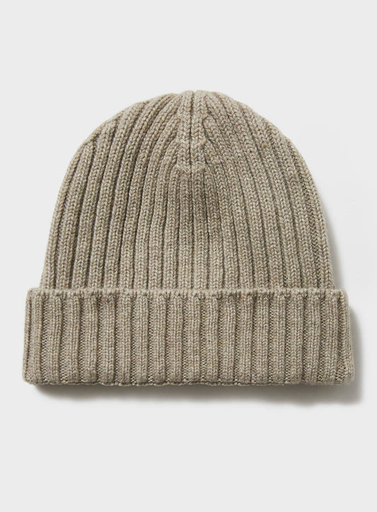 Recycled Cashmere Oatmeal Beanie Hat Hats Neem London 
