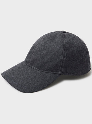 Upcycled Wool Grey Italian Baseball Cap