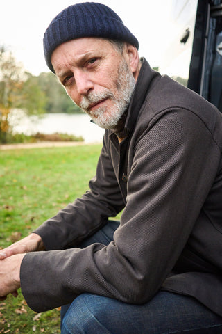 Recycled Italian Heavy Twill Chocolate Bomber Jacket