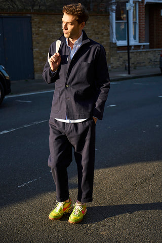 Recycled Twill Navy Chancery Cotton Suit
