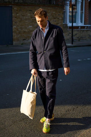 Recycled Twill Navy Chancery Cotton Suit