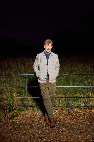 Recycled Italian Flannel Cornwall Check Bomber Jacket