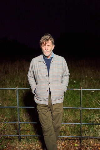 Recycled Italian Flannel Cornwall Check Bomber Jacket