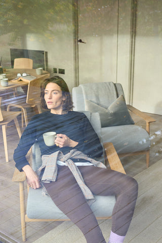 ZQ Merino Super 120s Wool Jersey Black Crew neck