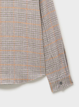 Recycled Italian Flannel Cornwall Check Double Pocket Overshirt