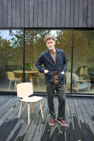 Recycled Italian Flannel Black Shirt Jacket