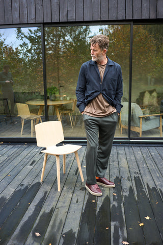 Recycled Italian Flannel Black Shirt Jacket