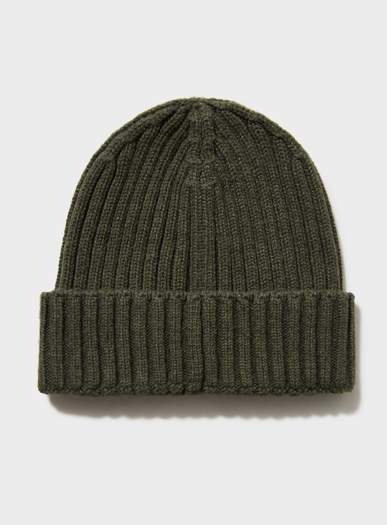 Cashmere Ribbed Beanie Hat