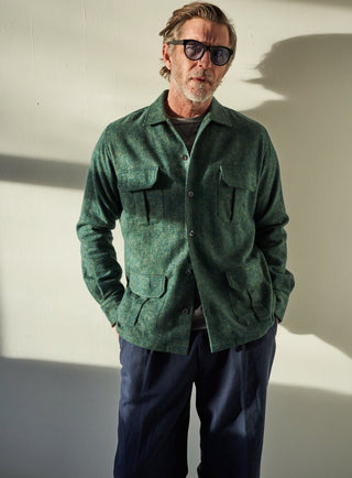 Heavy Flannel Green Overshirt Original Overshirt Neem London 