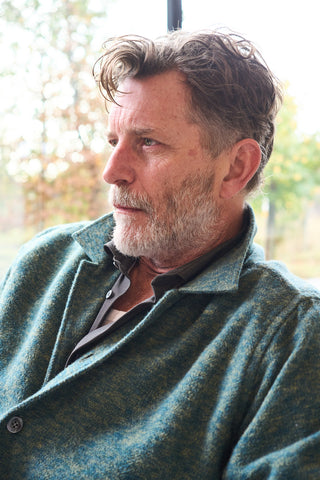 Heavy Recycled Flannel Green Bomber Jacket