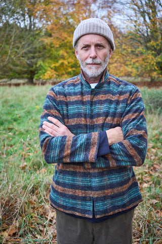 Recycled Heavy Flannel Modern Country Stroud Bomber Jacket