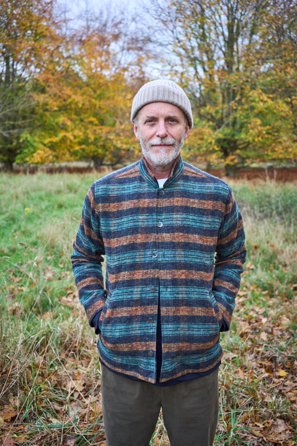 Recycled Heavy Flannel Modern Country Bomber Jacket – Neem London