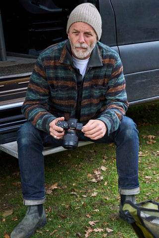 Recycled Italian Flannel Modern Country Double Pocket Overshirt