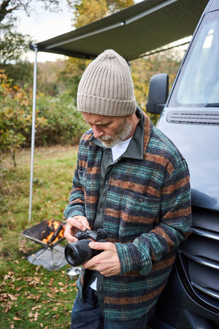 Recycled Italian Flannel Modern Country Double Pocket Overshirt