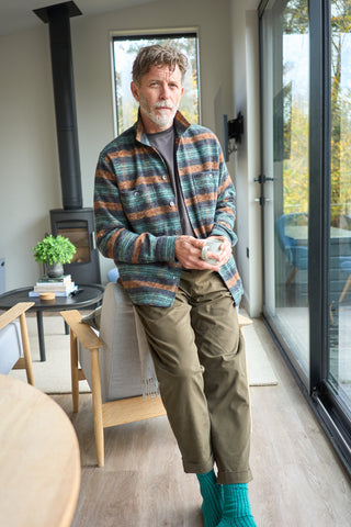 Recycled Italian Flannel Modern Country Double Pocket Overshirt