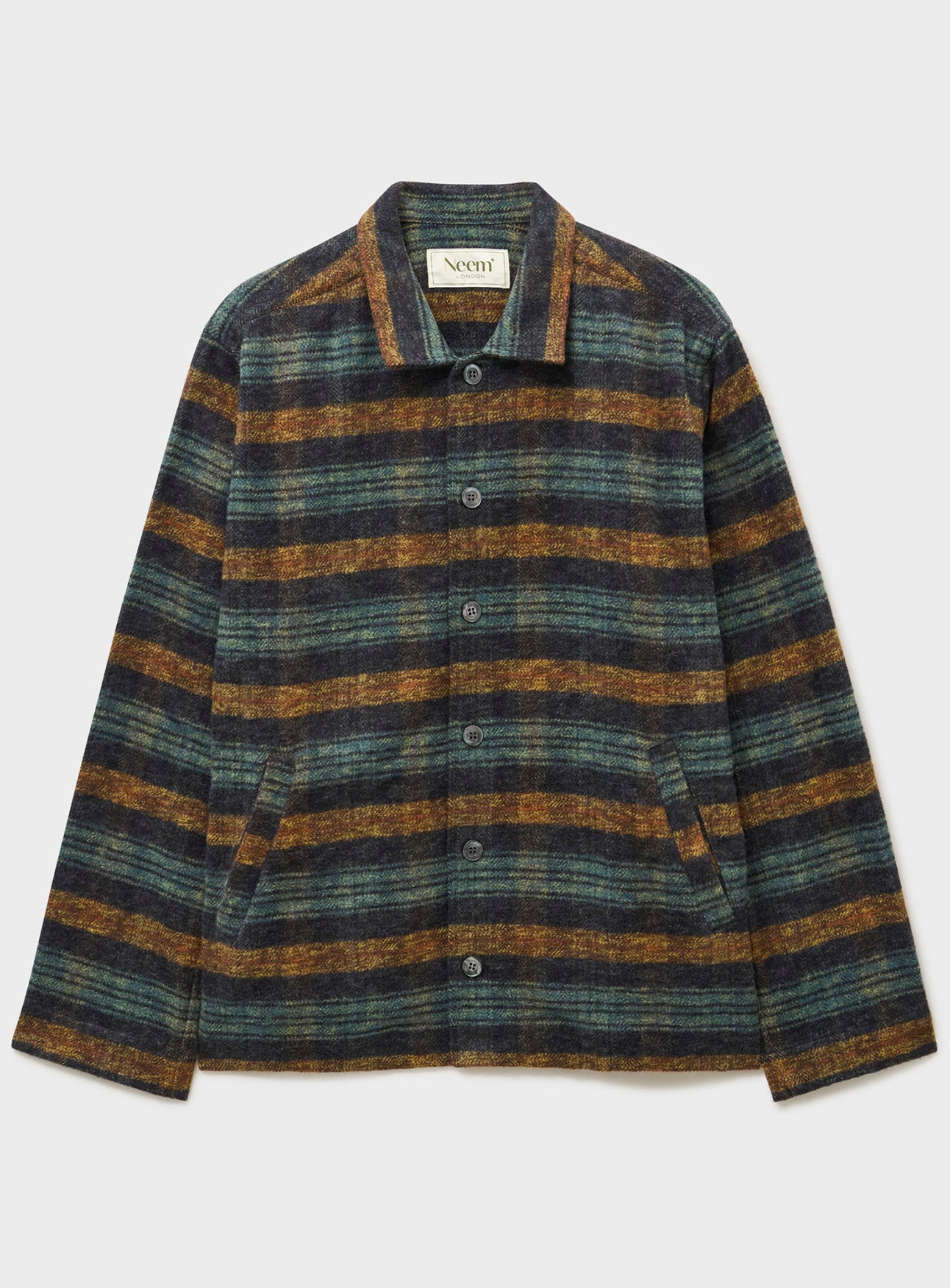 Recycled Heavy Flannel Modern Country Bomber Jacket