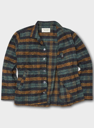 Recycled Heavy Flannel Modern Country Stroud Bomber Jacket