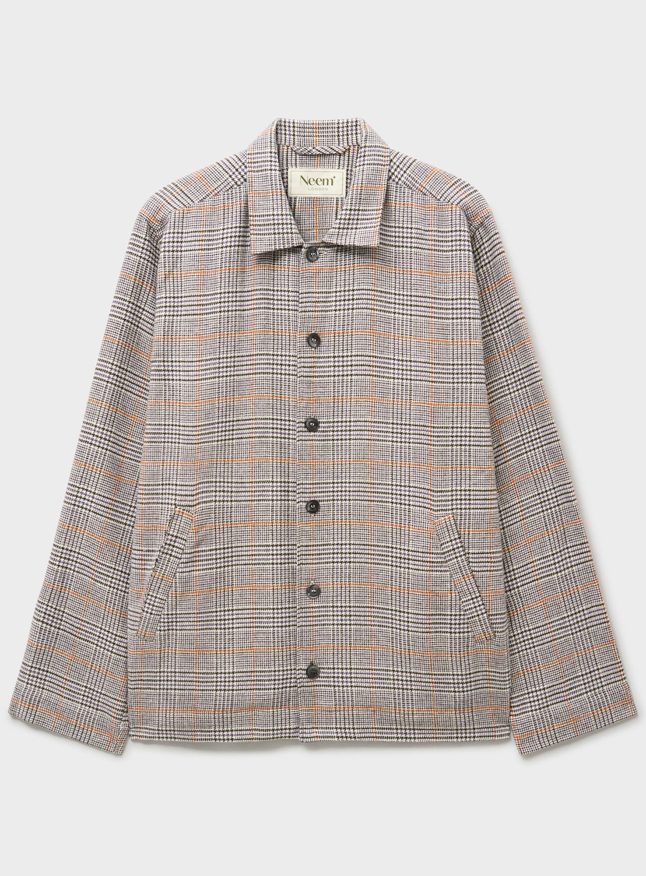 Neem London Recycled Italian Flannel Cornwall Check Jacket