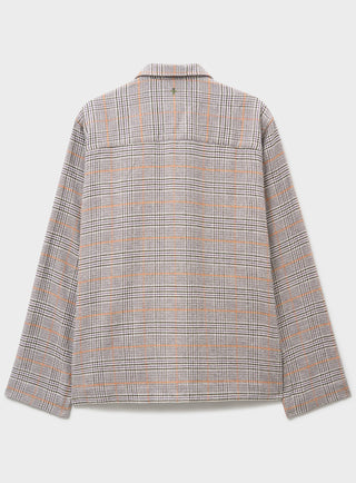 Recycled Italian Flannel Cornwall Check Bomber Jacket