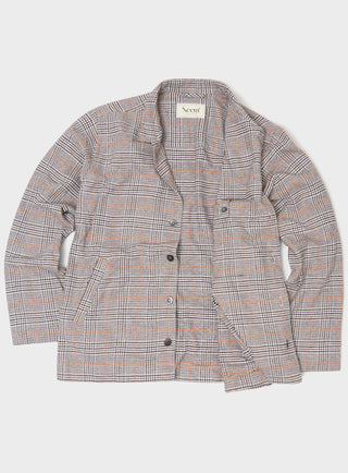 Recycled Italian Flannel Cornwall Check Bomber Jacket