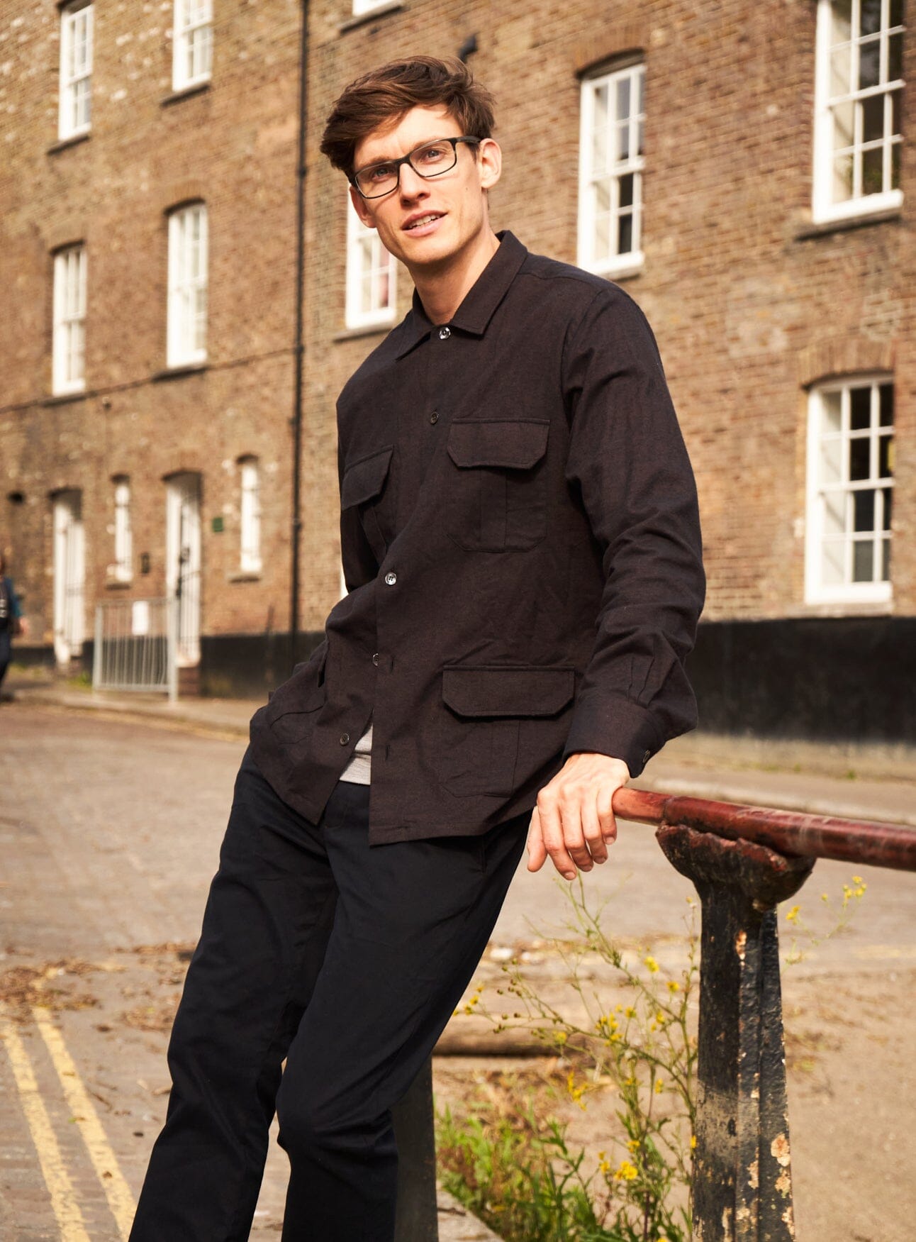 Recycled Italian Chocolate Flannel Overshirt Over-Shirts Neem Global 