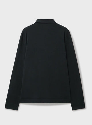ZQ Merino Super 120s Jersey Black Overshirt