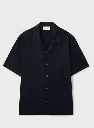 ZQ Merino Wool Jersey Short Sleeve Navy Shirt