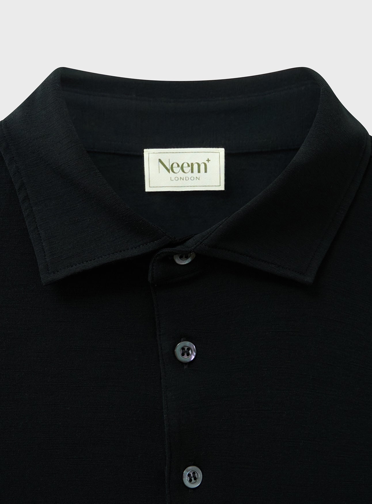 ZQ Merino Super 120s Jersey Black Short Sleeve Polo – Neem London