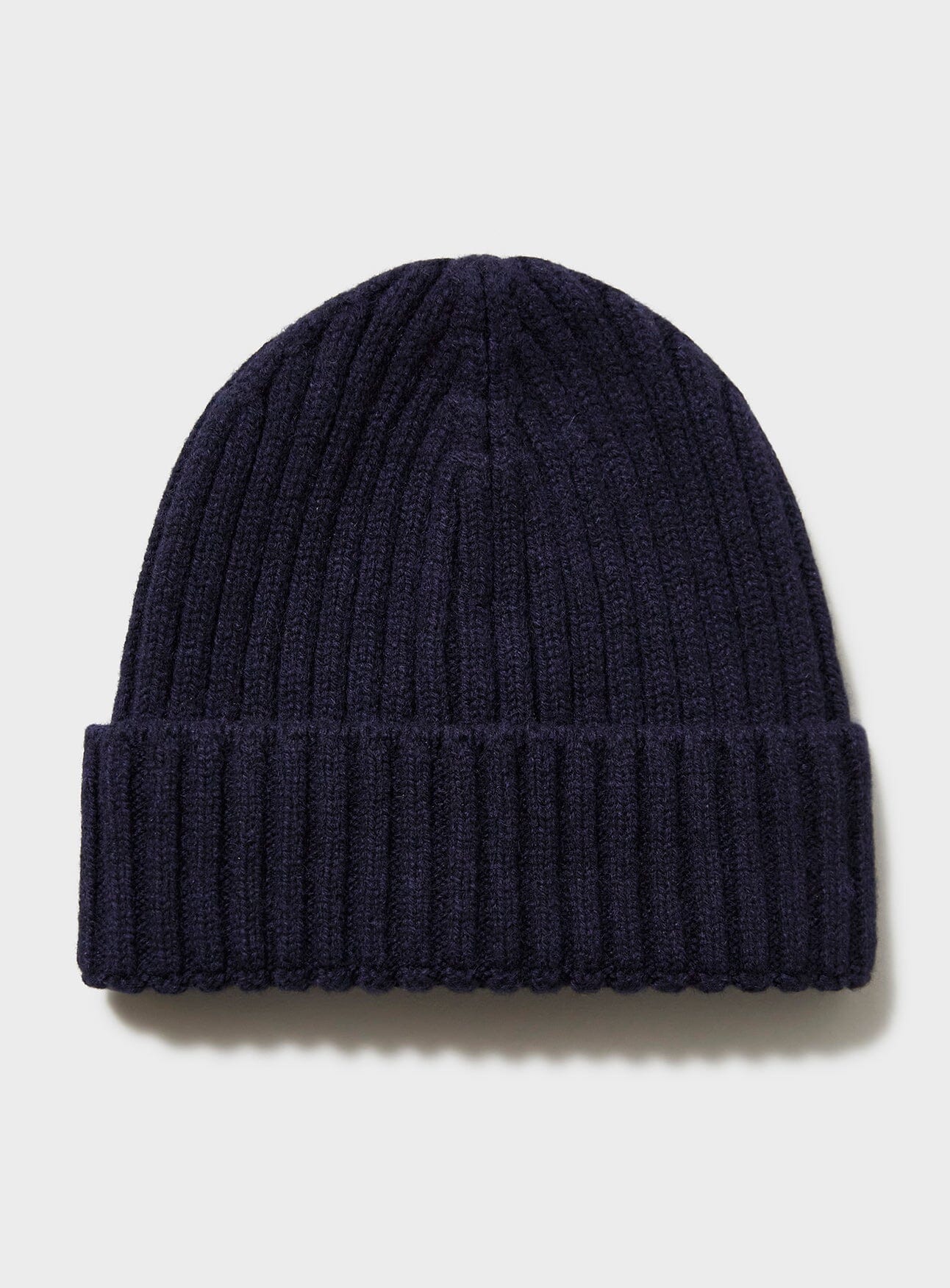Cashmere Ribbed Beanie Hat