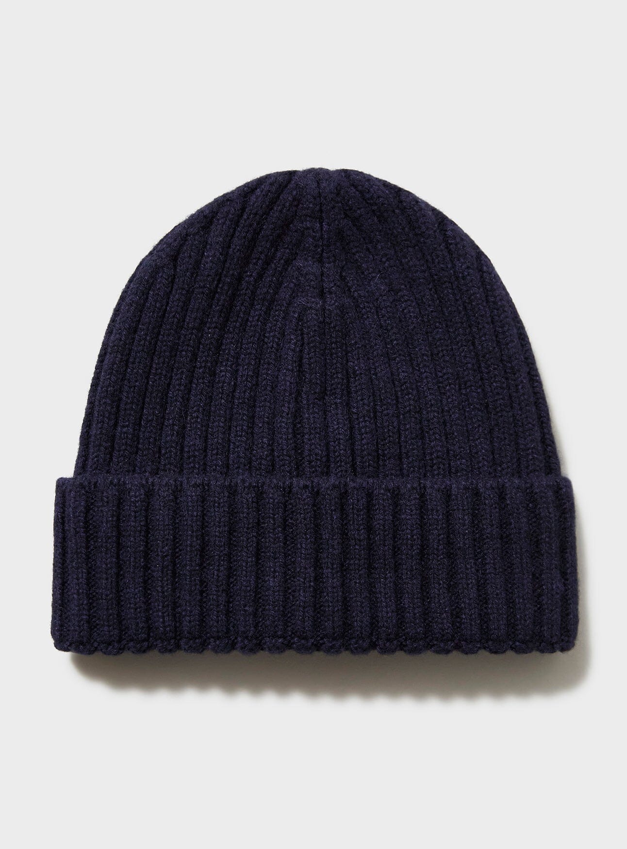 Recycled Cashmere Navy Beanie Hats Neem London 