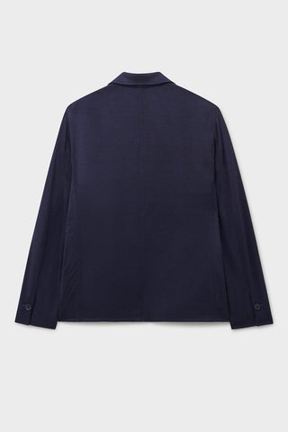 ZQ Merino Wool Dark Navy Prince of Wales Check Blazer