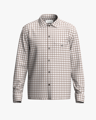 Recycled Italian Tan and Oatmeal Bloomsbury Overshirt