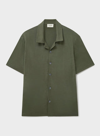 ZQ Merino Wool Jersey Short Sleeve Olive Shirt