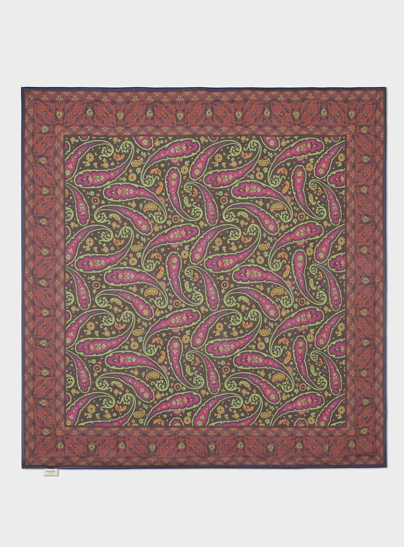 Biodegradable Italian Tencel Paisley Flamboyant Scarf