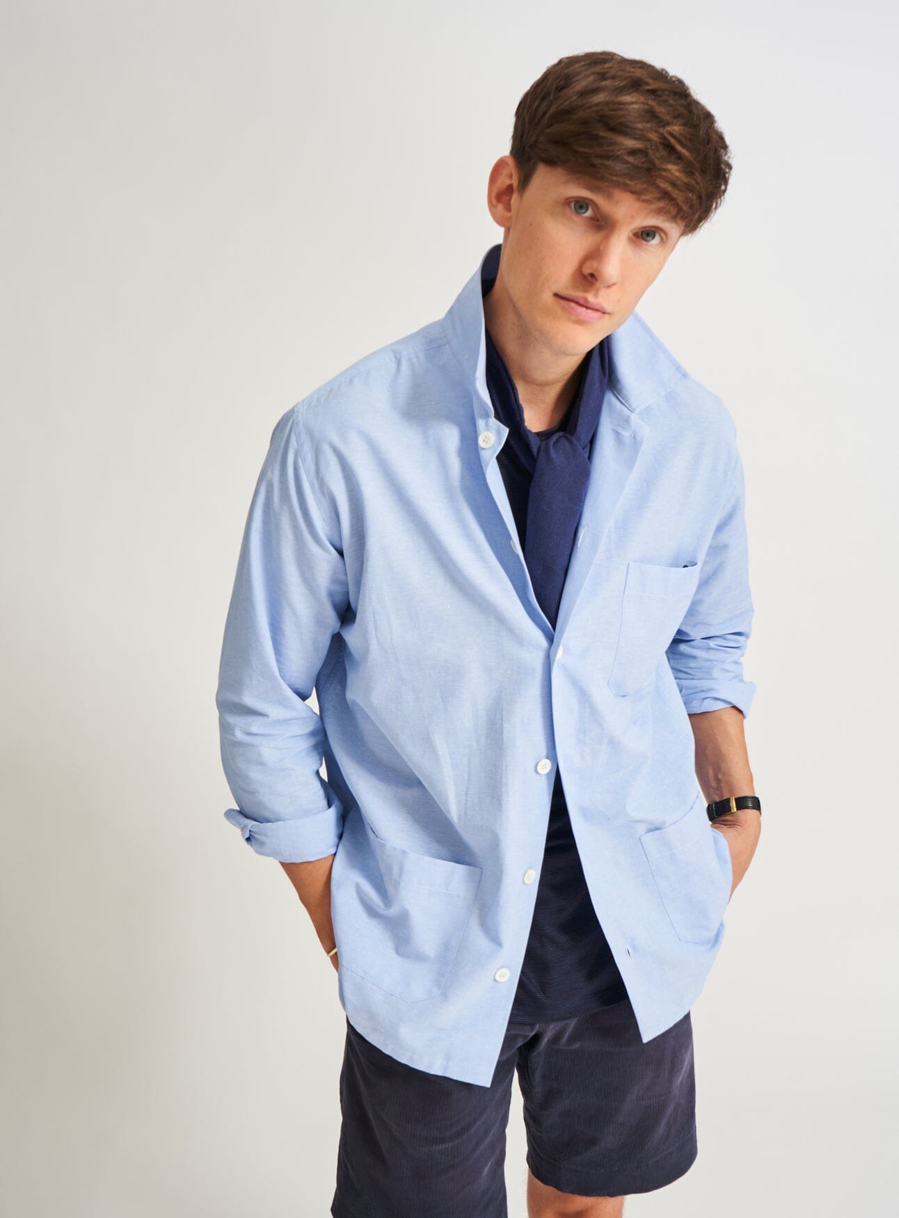 recycled cotton, mens overshirt