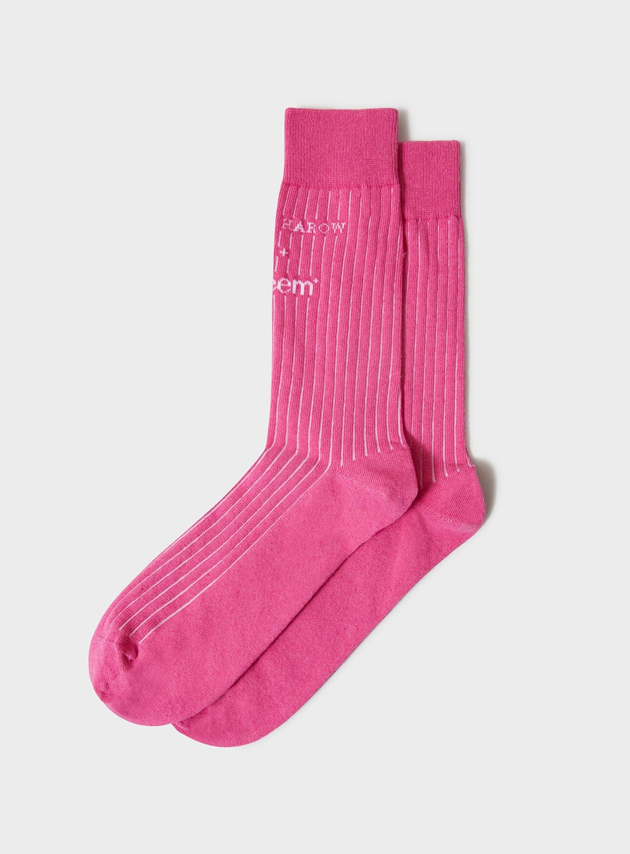 Recycled British Ribbed Cotton Bright Socks