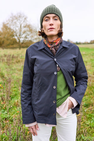 Black Neem Bomber Sorona Rain Jacket