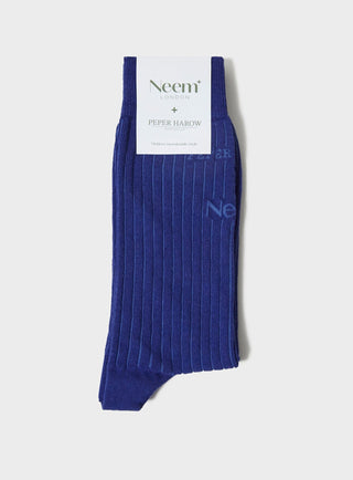 Recycled British Blue Men's Socks Accessories Neem London 