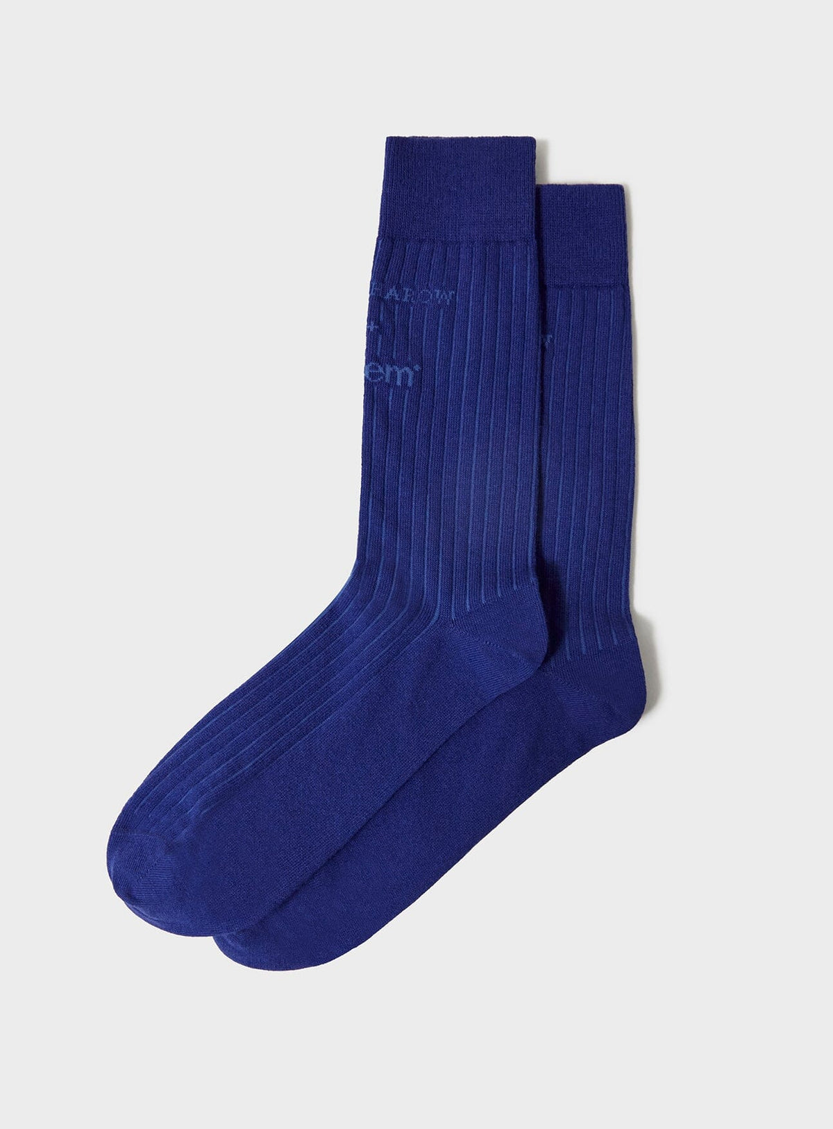 Recycled British Ribbed Cotton Socks